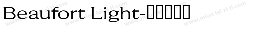 Beaufort Light字体转换